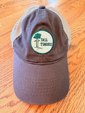 Tall Timbers Embroidered Patch Trucker Hat - Mesh - Brown & Tan